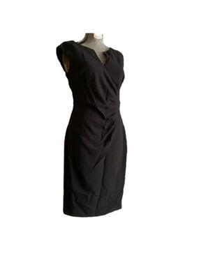 Le Chateau Black Sleeveless Midi Dress Medium